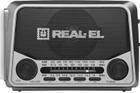 Przenośny odbiornik radiowy Real-El X-525 Szary (EL121800004) - obraz 1