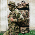 Військова баул сумка, армійський баул Cordura мультикам 100 л тактичний баул, тактичний баул-рюкзак - зображення 1