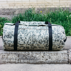 Військова баул сумка, армійський баул Оксфорд піксель з клапаном 120 л тактичний баул, тактичний баул-рюкзак - зображення 6
