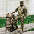 Военная баул сумка, баул армейский Cordura мультикам 120 л тактический баул, тактический баул-рюкзак - изображение 4