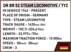 Klocki konstrukcyjne Cobi Trains Lokomotywa DRB Class 52 1723 szt. (5902251062835) - obraz 8