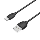 Кабель BOROFONE BX19 USB to Type-C 3A 1m PVC TPE connectors Black (6931474701794)