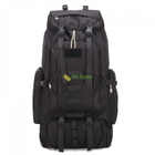 Туристический тактический рюкзак на 80 л 83х35х18 см Черный (25213) - изображение 1