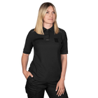 Поло футболки жіноча тактична універсальна сорочка для поліцейських Camotec CG Pani Paladin Чорний S TR_7179(S) - зображення 1