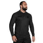 Поло футболка тактическая мужская с длинным рукавом для силовых структур Paladin Черная (7367), M TR_7367-M - изображение 2