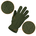 Перчатки тактические флисовые демисезонные для силовых структур Universal Олива (7353) M TR_7353 - изображение 2