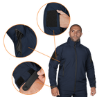 Куртка тактична демісезонна чоловіча для силових структур Phantom System Темно-синя (7292), XL TR_7292-XL - зображення 5