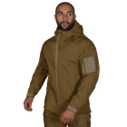 Куртка тактическая демисезонная мужская для силовых структур Stalker SoftShell Койот (7346), XL TR_7346-XL - изображение 2