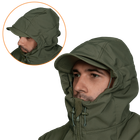 Куртка тактическая демисезонная мужская для силовых структур Stalker SoftShell Олива (7225), L TR_7225(L) - изображение 5