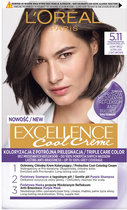 Фарба для волосся L'Oreal Paris Excellence Cool Creme 5.11 Надзвичайно світлий русявий 260 г (3600523940110) - зображення 1