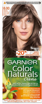 Krem koloryzujący do włosów Garnier Color Naturals Creme 6.00 Głęboki Jasny Brąz 156 g (3600542021869) - obraz 1