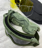 Защитные очки со съемными линзами для активного отдыха и туризма со специальным покрытием не потеющие с антитуманной защитой с креплением (Kali) - изображение 4
