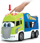 Transporter ABC Dickie Toys "Scania.Tim" z miękkim autem, z efektami dźwiękowymi i świetlnymi 42 cm (204117000) - obraz 7