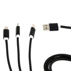 Кабель Cablexpert USB - Apple Lightning/MicroUSB/USB Type-C 1 м Black (CC-USB2-AM31-1M) - зображення 3