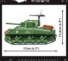 Klocki konstrukcyjne Cobi Company of Heroes 3 Czołg M4 Sherman 615 elementów (5902251030445) - obraz 6