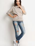 Sweter damski ciepły Awama A121 S/M Beżowy (5902360510876) - obraz 3