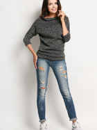 Sweter damski ciepły Awama A121 S/M Grafitowy (5902360510890) - obraz 3
