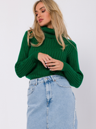 Sweter z golfem damski ciepły Made Of Emotion M771 S/M Zielony (5905563711910) - obraz 1