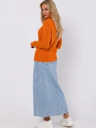 Sweter z golfem damski ciepły Made Of Emotion M771 L/XL Pomarańczowy (5905563711880) - obraz 4