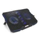 Підставка під ноутбук IceCoorel A2, 10-15.6", 2*140мм + 3*70мм 1400±10% RPM, корпус пластик, 2xUSB 2.0, 410x290x26mm, Blue, Box, Q20