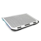 Подставка под ноутбук IceCoorel A17, 10-15.6", 6*80mm 1800±10% RPM, корпус пластик+алюминий, 2xUSB 2.0, 366x256x23mm, RGB, Box, Q20