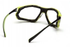 Очки защитные с уплотнителем Pyramex Proximity Black-lime Anti-Fog Прозрачные - изображение 2