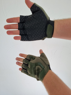 Тактичні рукавички без пальців Mechanix Mpact Олива 2XL - зображення 4