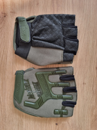 Тактические перчатки без пальцев Mechanix Mpact Олива 2XL - изображение 7