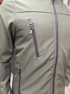 Куртка тактическая, Softshell, цвет Олива, размер L, демисезонная флисовая куртка для военных Софтшелл - изображение 5