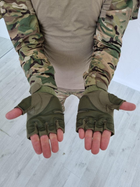 Тактичні рукавички без пальців, Олива, розмір XXL - зображення 5