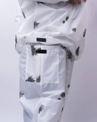 Зимовий маскхалат білий клякса костюм зимовий маскувальний клякса, маскхалат армійський тактичний ЗСУ зима 50 - зображення 6