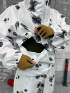 Зимовий маскхалат білий клякса костюм зимовий маскувальний клякса, маскхалат армійський тактичний ЗСУ зима - зображення 2