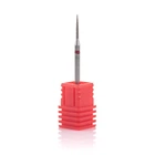 Фреза алмазная Nail Drill "Цилиндр, тонкий стрельчатый конец" 250 012R диаметр 1,2 мм, красная