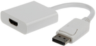 Adapter Cablexpert DisplayPort na HDMI (A-DPM-HDMIF-002-W) - obraz 1