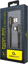 Kabel kątowy Cablexpert USB Type-C do USB 2.0 (CC-USB2J-AMLCML-1M) - obraz 3