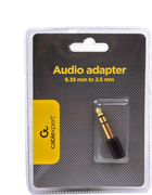 Адаптер аудіо Cablexpert 6.35 мм M/F 3.5 мм (A-6.35M-3.5F) - зображення 4