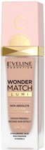 Тональна основа для обличчя Eveline Cosmetics Wonder Match Lumi 20 Nude розкішна освітлювальна 30 ml (5903416043485) - зображення 1