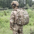 Рюкзак штурмовий наплічник тактичний військовий з кишенею для автомата та знімним РПС поясом YAKEDA 55L Multicam KYF048MU - зображення 6