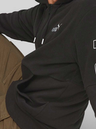 Bluza męska rozpinana streetwear z kapturem Puma Power Winterized Full-Zip Hoodie Fl 67591401 S Czarna (4099683851401) - obraz 4