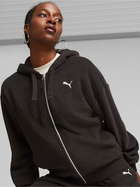 Толстовка на блискавці з капюшоном жіноча Puma Her Winterized Full-Zip Hoodie 67600801 XL Чорна (4099683574621)