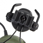 Тактичні навушники з мікрофоном з активним шумоподавленням на шолом типу FAST кріплення в комплекті - зображення 6