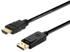Кабель Delock DisplayPort – HDMI 2 м Gold (4043619825875) - зображення 1