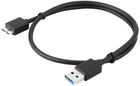 Кабель Delock USB-A – USB micro-B 3.0 0.5 м Black (4043619850716) - зображення 1