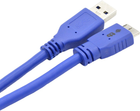 Kabel TB USB Type-A – micro-USB 1 m Blue (5901500504607) - obraz 2