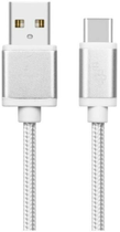 Kabel TB USB Type-A – USB Type-C 2 m Silver (5902002118019) - obraz 1