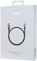 Kabel Aukey Quick Charge USB Type-A – USB Type-C 3.0 3A 2 m Black (5902666661234) - obraz 3