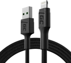 Kabel GC PowerStream USB – Lightning 1.2 m Black (5907813963537) - obraz 1
