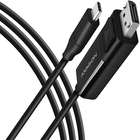 Kabel Axagon RVC-DPC USB Type-C – DisplayPort 4K 60 Hz 1.8 m Black (8595247905314) - obraz 1