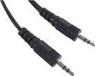 Kabel Gembird mini-jack 3.5 mm – mini-jack 3.5 mm AUX 5 m Black (8716309026765) - obraz 1