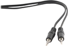 Kabel Gembird mini-jack 3.5 mm – mini-jack 3.5 mm AUX 2 m Black (8716309092036) - obraz 1